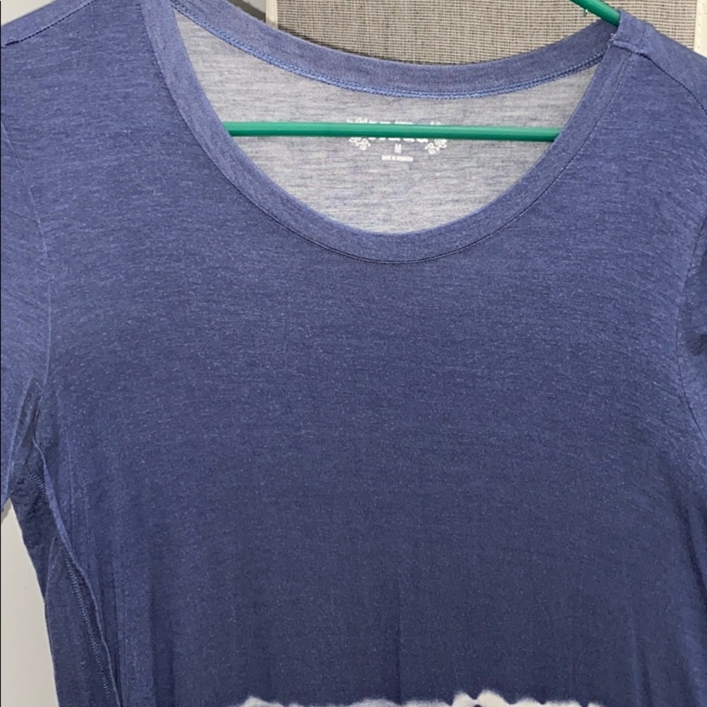 blue tee shirt